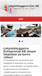 Mobile Screenshot of lekplatsbyggarna.se